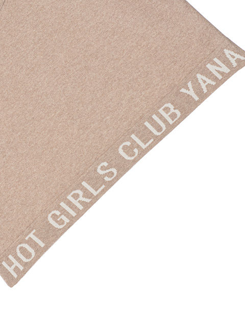 Beige "Hot Girls Club" Cashmere Suit, 5