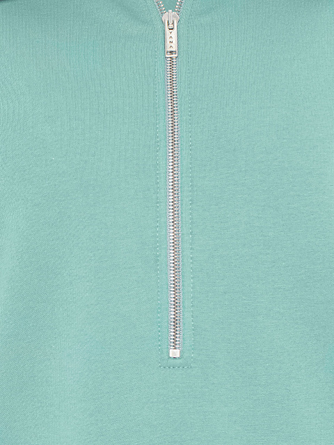 Mint suit with cropped sweatshirt and embroidery, 4