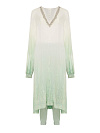 Костюм из хлопкового шитья с эффектом деграде, туника отделана вышивкой, джоггеры на резинке