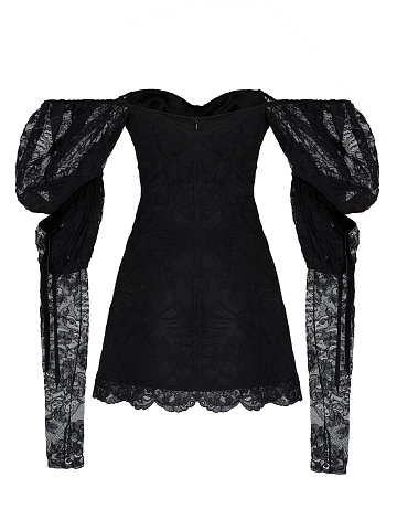 Black Lace Mini Dress, 2