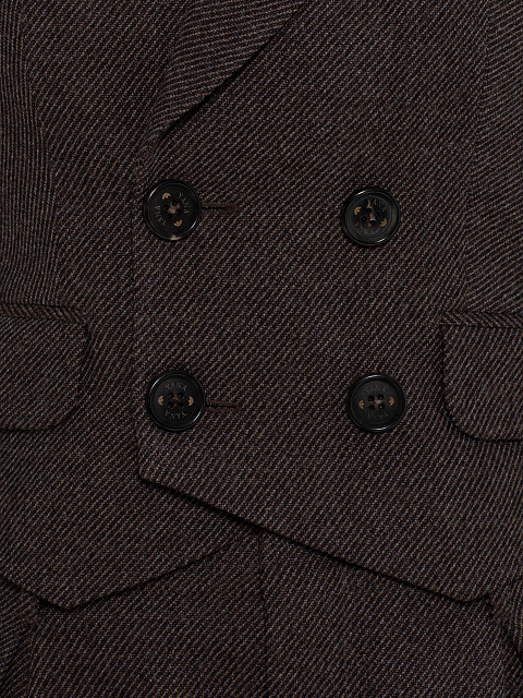 Brown wool two-piece suit, 5