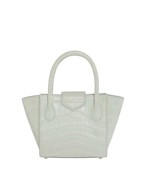 White crocodile leather bag, 3