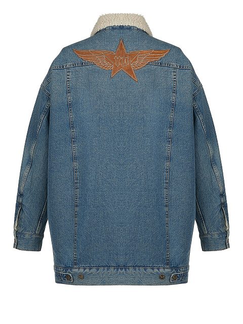 Blue Denim & Faux Fur Jacket, 2