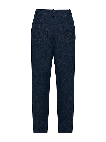 Navy Cotton Jeans, 2