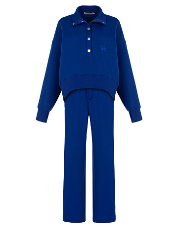 Electric Blue Jersey Suit, 1