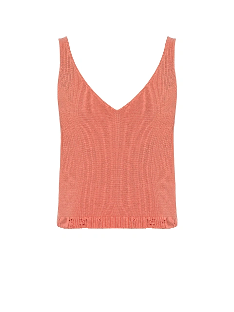 Coral Knitted Cardigan, Top & Pants Set, 4