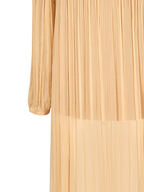 Peach Chiffon Maxi Dress, 3