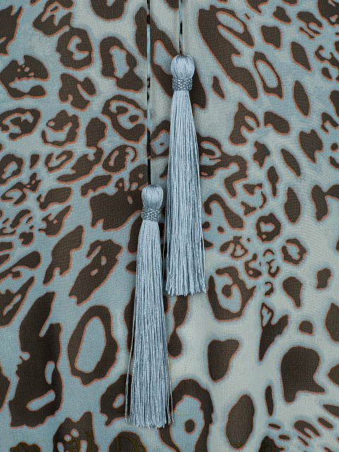 Blue Leopard Fringe Tunic, 3