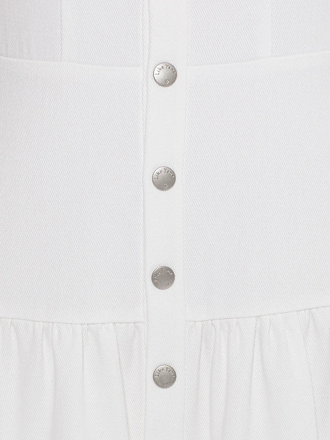 White denim midi dress, 3