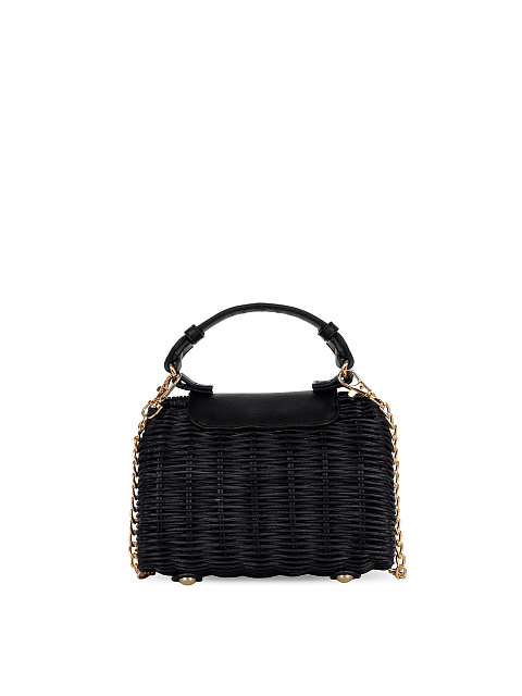 Black Wicker Mini Bag, 4 Black Wicker Mini Bag, 4