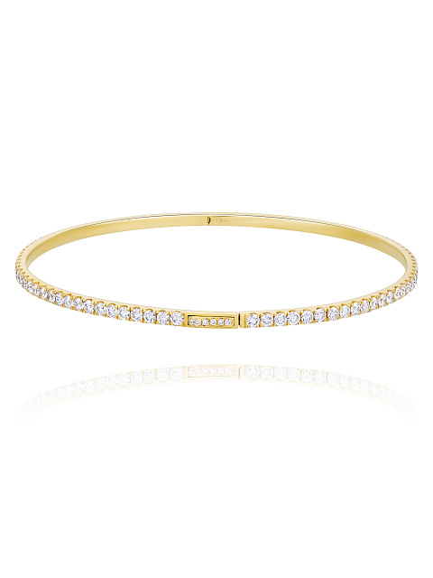 Gold & Round Diamonds Bracelet, 1