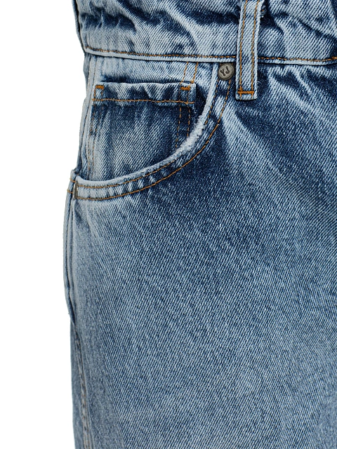 Light Blue Straight Leg Jeans, 3