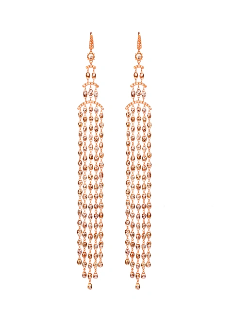 Brown Diamonds & Rose Gold Earrings, 1