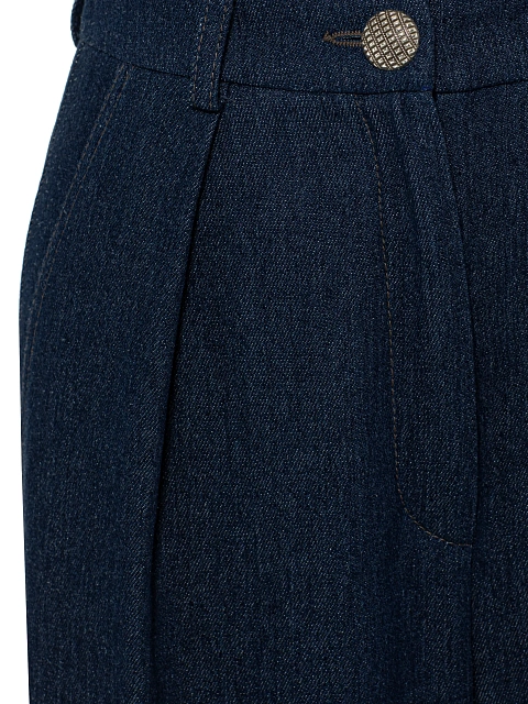 Navy Cotton Jeans, 3