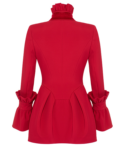 Red Blazer Mini Dress & Top Set, 5