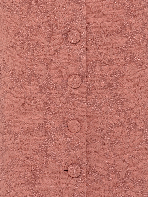 Pink Jacquard Midi Dress & Jacket Set, 6
