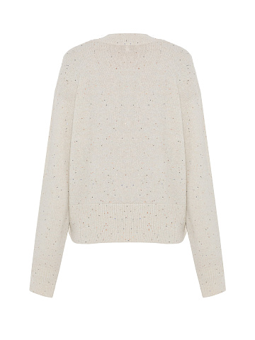 White Lurex & Sequins Jumper , 2