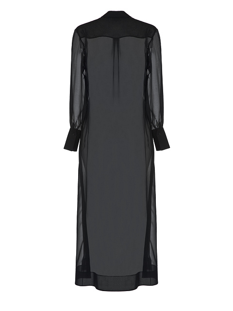 Black Sheer Shirt Dress, 2
