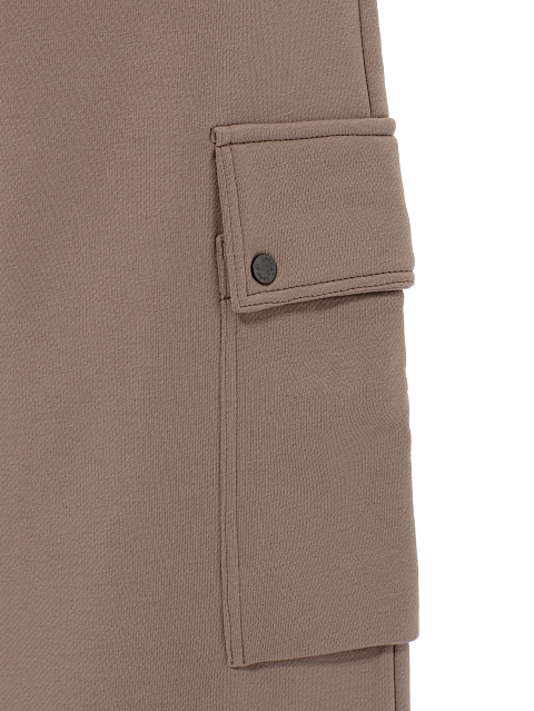 Brown Cargo Pants Jersey Suit, 6