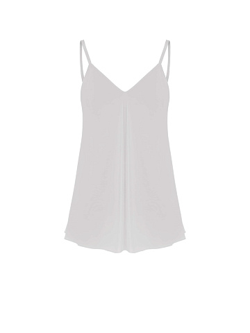 Light grey silk top , 1
