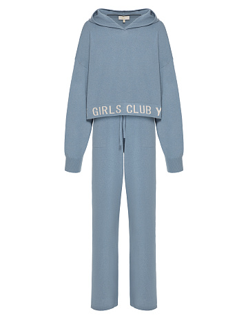 Light Blue "Hot Girls Club" Cashmere Suit, 1