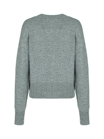 Dark Grey Lurex & Sequins Jumper, 2