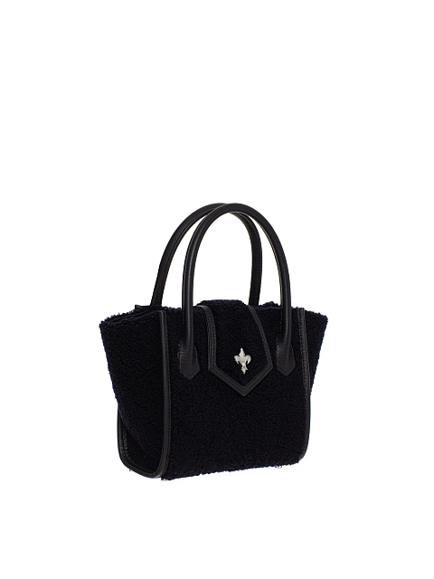 Black Shearling Lily Bag, 2