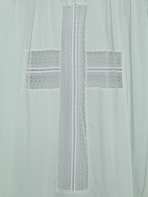 Mint oversized cotton blouse, 3