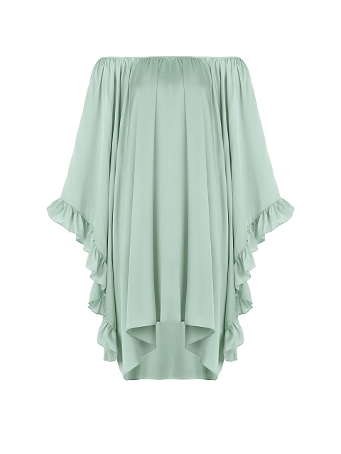 Green Off-Shoulder Dress, 1