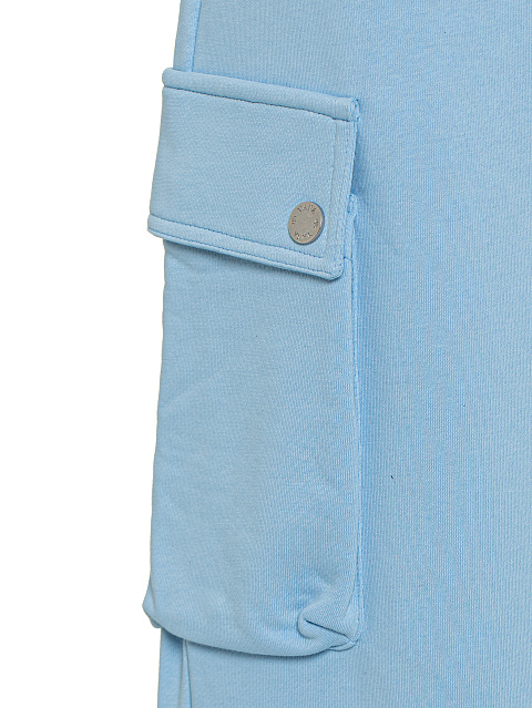 Light Blue Jersey Cargo Pants Suit, 7