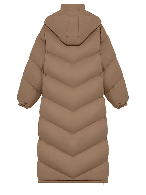 Beige Maxi Puffer Jacket, 5