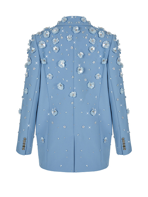 Light Blue Sequins & Rhinestones Jacket, 2 Light Blue Sequins & Rhinestones Jacket, 2
