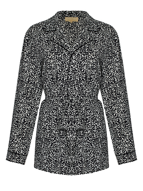 Black pajamas with leopard print, 3