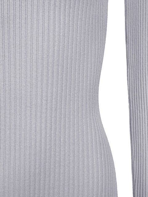 Lilac Rib Knit Mini Dress, 3