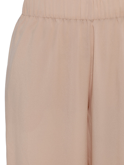 Beige silk suit, embroidered tunic, elasticated joggers, 6