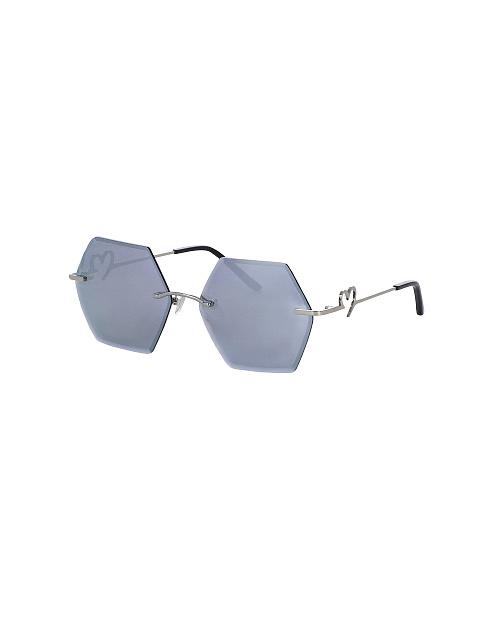Mirrored Hexagon Sunglasses , 1