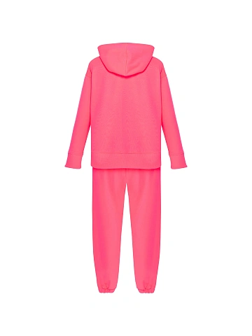Kid's Bright Pink "YK" Embroidered Jersey Tracksuit, 2