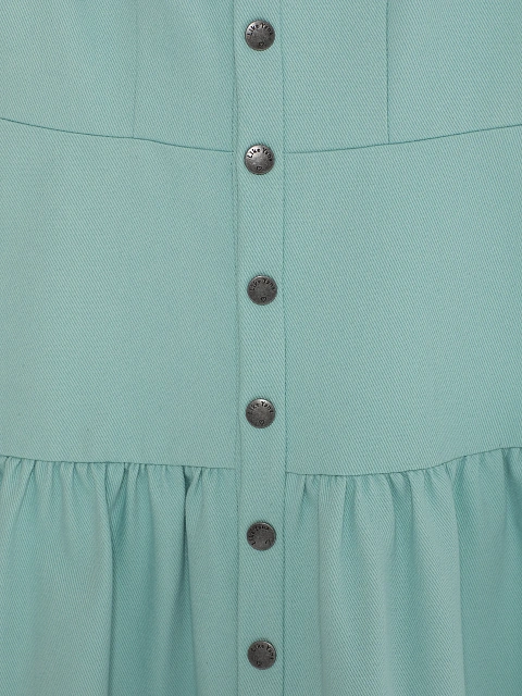 Light turquoise denim midi dress, 3