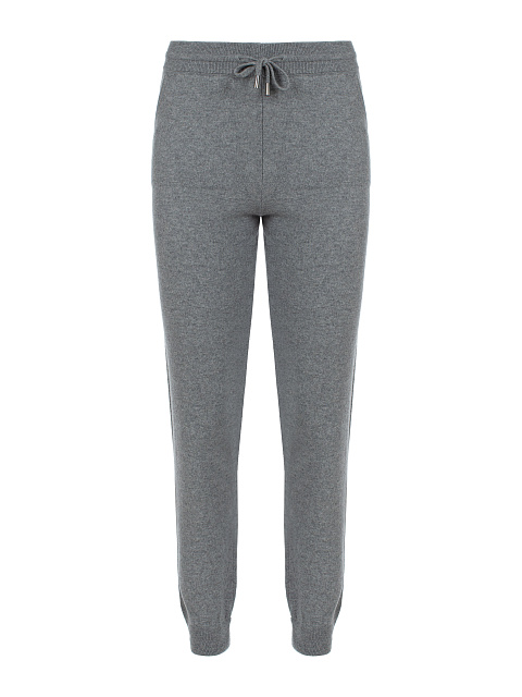 Grey Cashmere Pullover & Sweatpants Set, 3