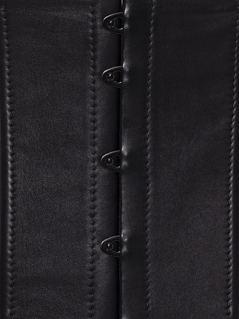 Black leather corset, 3