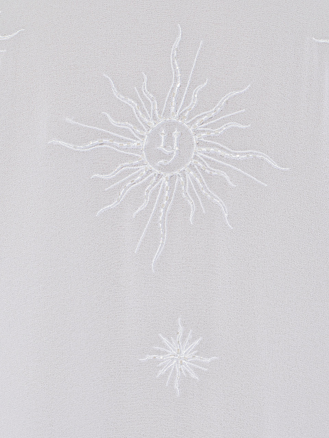 White Embroidery & Fringe Tunic Dress, 4