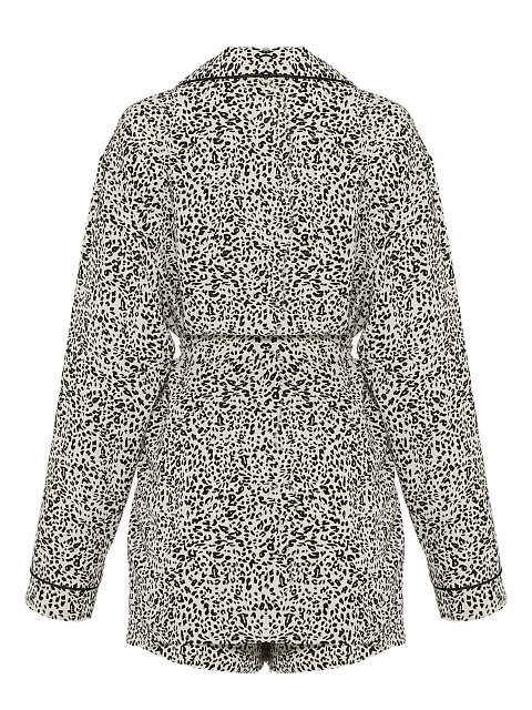 Beige Leopard Pajama Set, 6