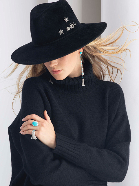 White Gold, Turquoise & Diamonds Ring, 6