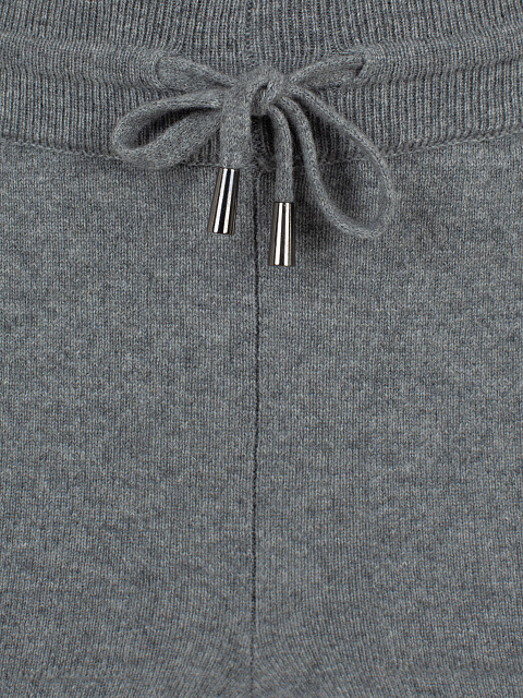 Grey Cashmere Pullover & Sweatpants Set, 5