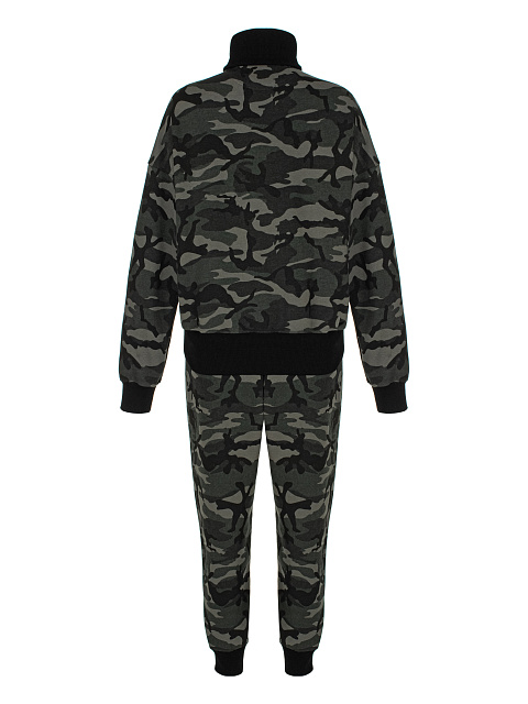 Black Camouflage Jersey Suit, 2