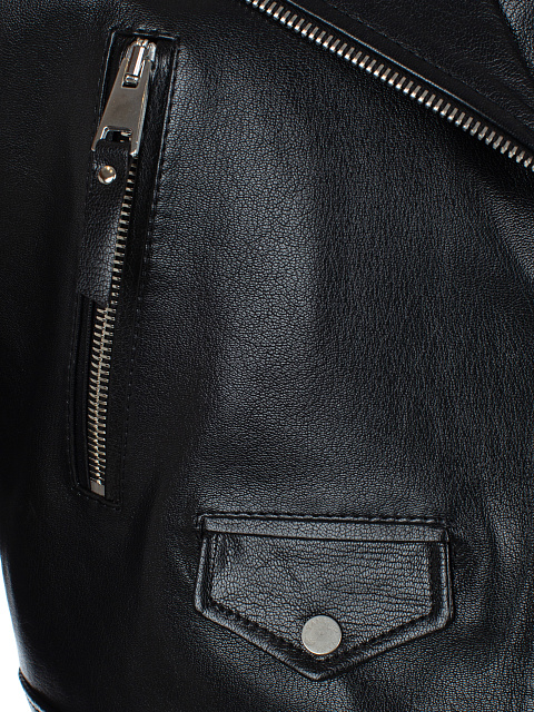 Black Leather Biker Jacket, 4