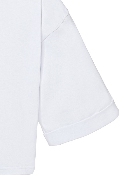 White cropped cotton T-shirt, 3