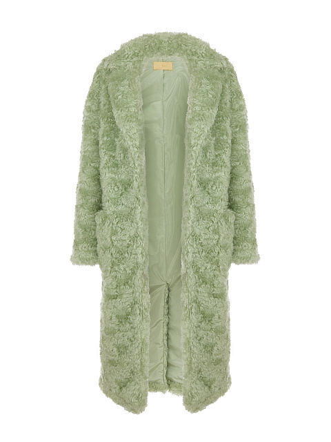 Mint Green Faux Fur Coat, 3