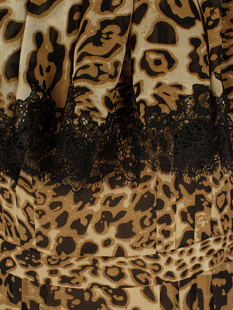 Leopard Chiffon Midi Dress, 3