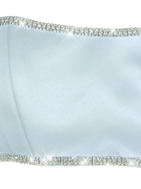 Set in light blue satin, 3